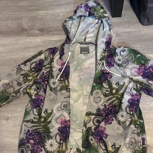 Bench Women's Floral Jacket - Purple and Green